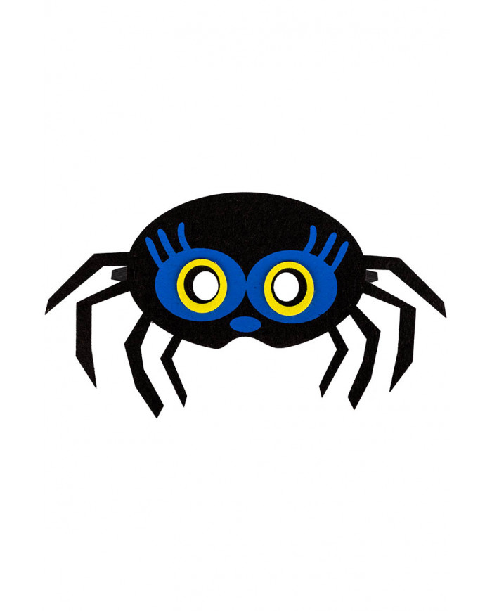 Spider Children Mask In Felt With Header