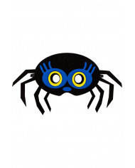 Masque araignée pour enfants en feutre avec carte d’en-tête