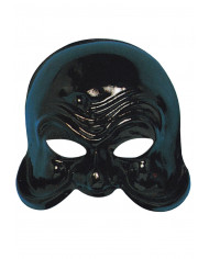 Maschera di Carnevale da Arlecchino in plastica di colore nero Maschera di Carnevale da Arlecchino in plastica di colore nero