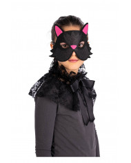 CAT CHILDREN MASK IN FELT WITH HEADER CAT CHILDREN MASK IN FELT WITH HEADER
