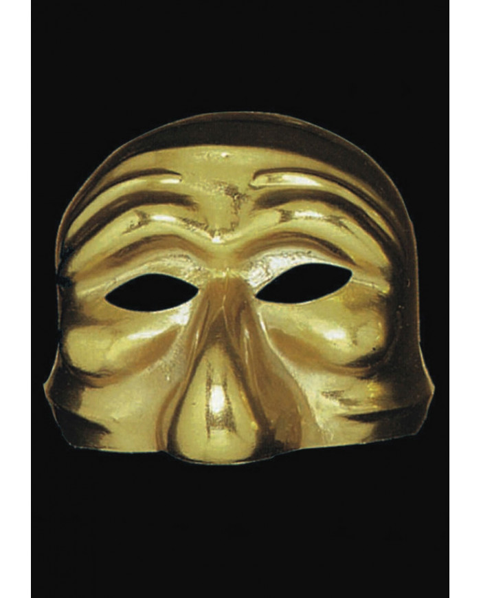 Metallized plastic mask to represent one of the classical