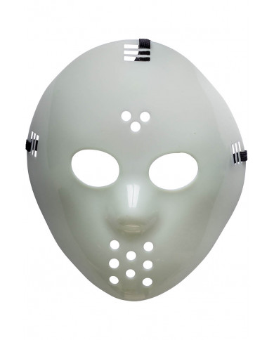 masque hockey G.I.D. (GLOW IN THE DARK) en plastique dur avec carte d’en-tête masque hockey G.I.D. (GLOW IN THE DARK) en plastique dur avec carte d’en-tête