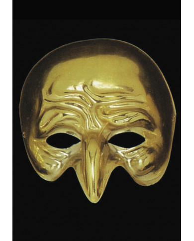 Metallized plastic mask to represent one of the classical