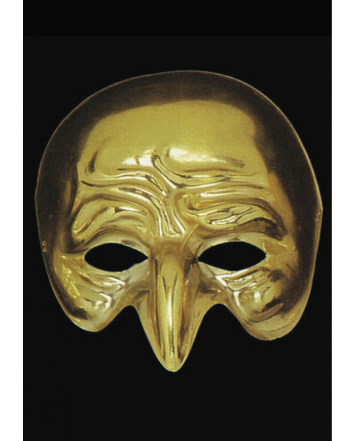 Metallized plastic mask to represent one of the classical
