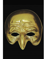 Metallized plastic mask to represent one of the classical
