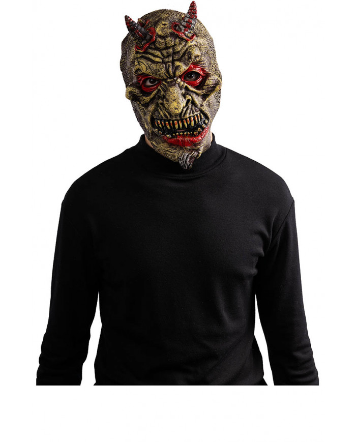 RUBBER DEVIL MASK WITH HEADER RUBBER DEVIL MASK WITH HEADER