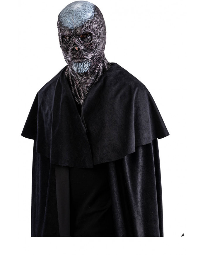 masque squelette horreur « strange » en latex avec carte d’en-tête