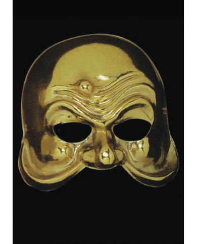 Metallized plastic mask to represent one of the classical Metallized plastic mask to represent one of the classical