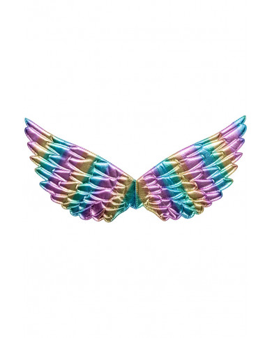 ANGEL WINGS IN MULTICOLORED FABRIC L.CM. 44X18 IN PBH ANGEL WINGS IN MULTICOLORED FABRIC L.CM. 44X18 IN PBH
