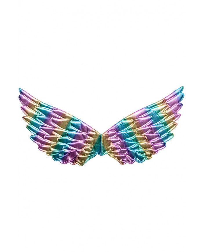ANGEL WINGS IN MULTICOLORED FABRIC L.CM. 44X18 IN PBH ANGEL WINGS IN MULTICOLORED FABRIC L.CM. 44X18 IN PBH
