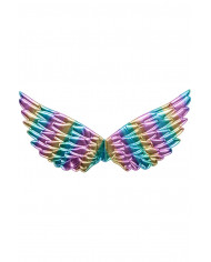 ANGEL WINGS IN MULTICOLORED FABRIC L.CM. 44X18 IN PBH ANGEL WINGS IN MULTICOLORED FABRIC L.CM. 44X18 IN PBH