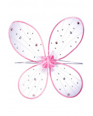 Ali rosa con gemme l.cm.58x52 h. ca in busta c/cav.