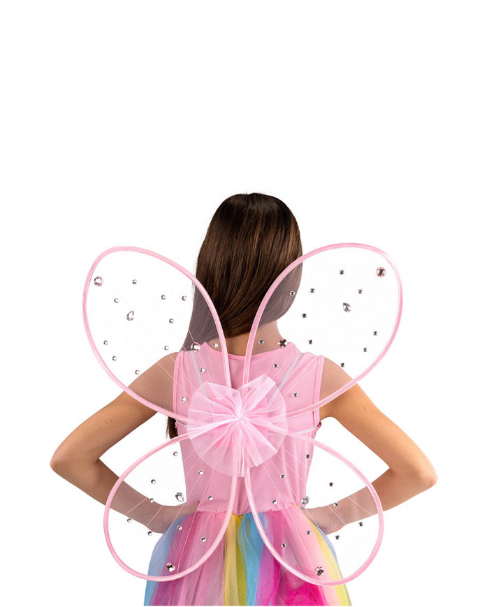 PINK WINGS W/RHINESTONES L.CM.58X52 IN PBH