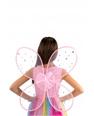 PINK WINGS W/RHINESTONES L.CM.58X52 IN PBH