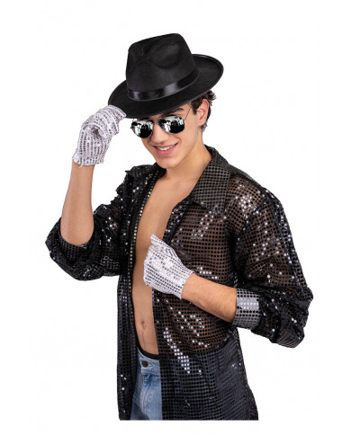 conjunto de bailarín (sombrero, guantes, gafas) sobre cartoncillo conjunto de bailarín (sombrero, guantes, gafas) sobre cartoncillo