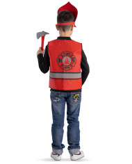 FIREMAN CHILDREN SET ( WAISTCOAT, HAT AND AXE) IN BAG WITH HOOK FIREMAN CHILDREN SET ( WAISTCOAT, HAT AND AXE) IN BAG WITH HOOK