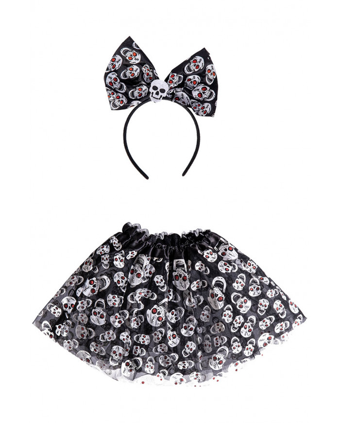 SKELETON SET ( SKIRT, HEADBAND) IN BAG WITH HOOK