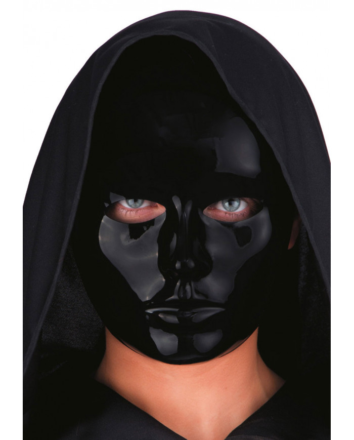 Black plastic mask for an enigmatical disguise.
