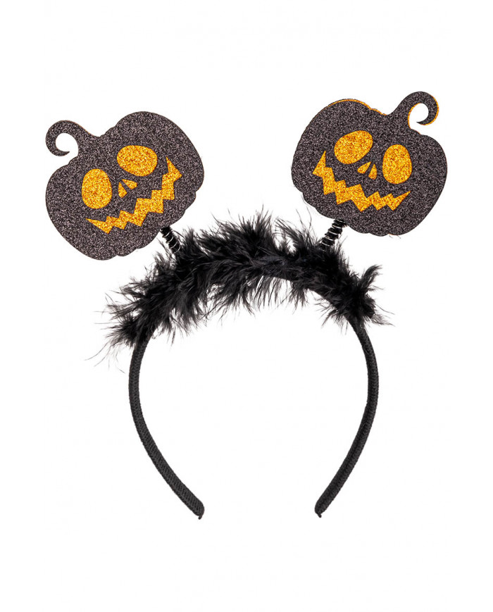 conjunto de calabaza (falda, diadema, varita) en bolsa con gancho