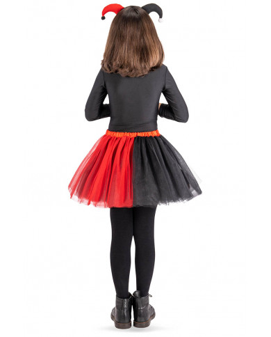 conjunto guasón para niña (falda y diadema) en bolsa con gancho