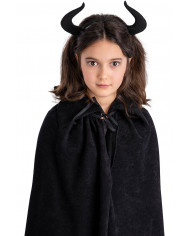 serre-tête diable noir en tissu sur papier cartonné serre-tête diable noir en tissu sur papier cartonné
