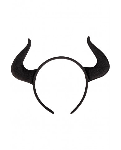 BLACK DEVIL HEADBAND IN FABRIC ON CARD BLACK DEVIL HEADBAND IN FABRIC ON CARD