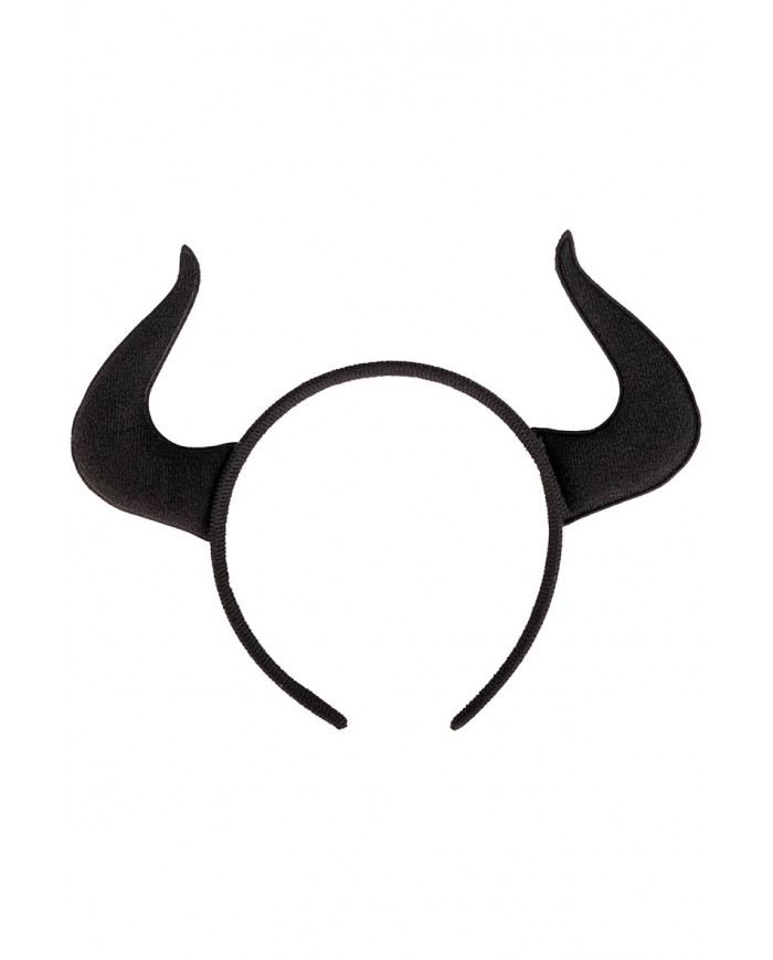BLACK DEVIL HEADBAND IN FABRIC ON CARD BLACK DEVIL HEADBAND IN FABRIC ON CARD