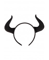 BLACK DEVIL HEADBAND IN FABRIC ON CARD BLACK DEVIL HEADBAND IN FABRIC ON CARD
