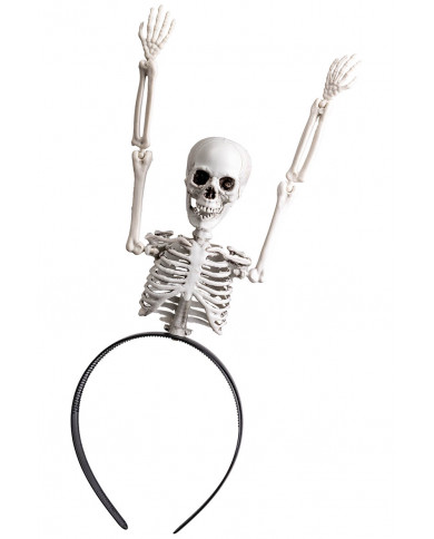 diadema de esqueleto con etiqueta colgante/etiqueta