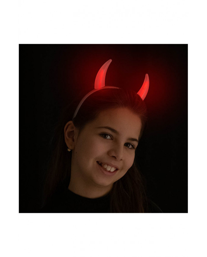 serre-tête diable lumineux G.I.D. (GLOW IN THE DARK), couleurs assorties dans une pochette serre-tête diable lumineux G.I.D. (GLOW IN THE DARK), couleurs assorties dans une pochette