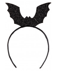 Cerchietto con pipistrelli glitter su cartoncino