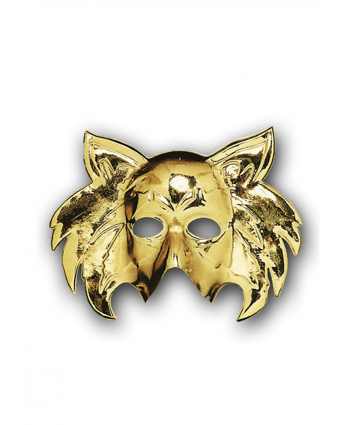 Metallized plastic mask for an original and shining disguise. Metallized plastic mask for an original and shining disguise.