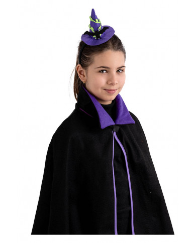chapeau sorcière violet avec chauve-souris et serre-tête avec carte d’en-tête chapeau sorcière violet avec chauve-souris et serre-tête avec carte d’en-tête