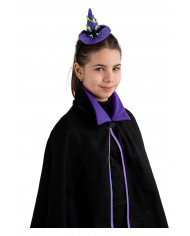 chapeau sorcière violet avec chauve-souris et serre-tête avec carte d’en-tête chapeau sorcière violet avec chauve-souris et serre-tête avec carte d’en-tête