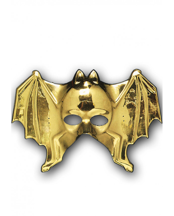 Metallized plastic mask for an original and shining disguise. Metallized plastic mask for an original and shining disguise.