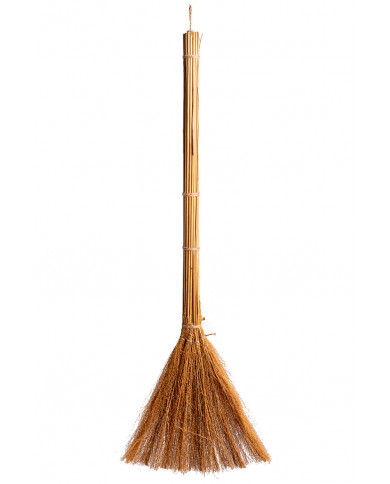 balai de sorgho, hauteur 80 cm environ avec étiquette volante / étiquette balai de sorgho, hauteur 80 cm environ avec étiquette volante / étiquette