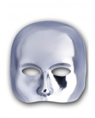 Metallized plastic chinless mask to hide your identity like in Metallized plastic chinless mask to hide your identity like in