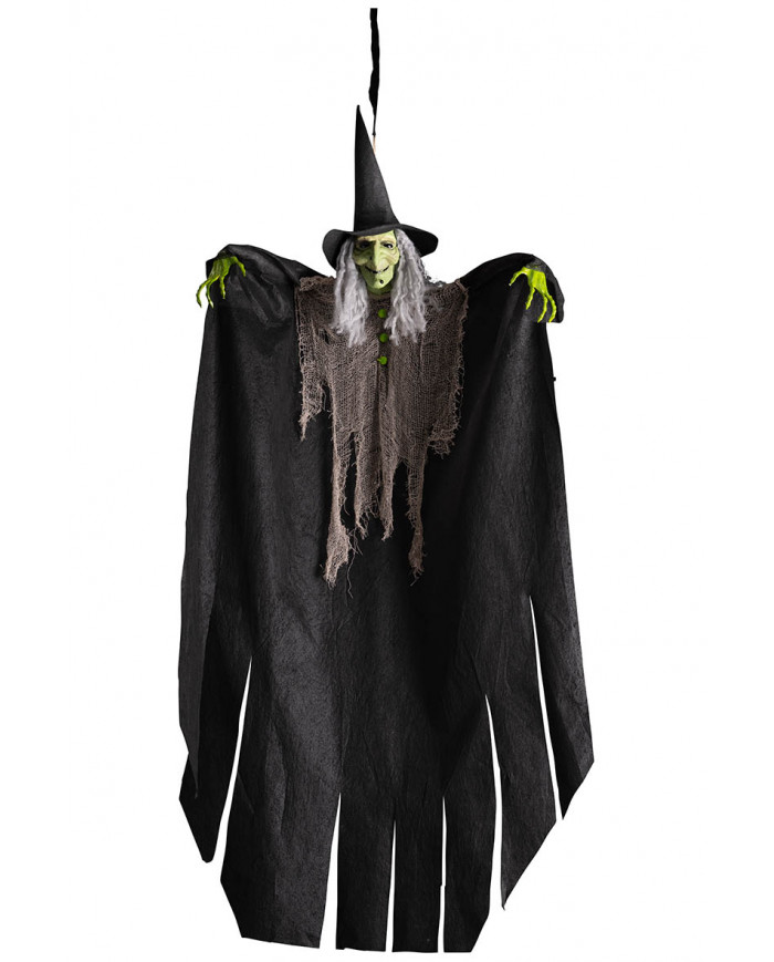 bruja con sombrero para colgar de unos 125 cm. de alto en bolsa
