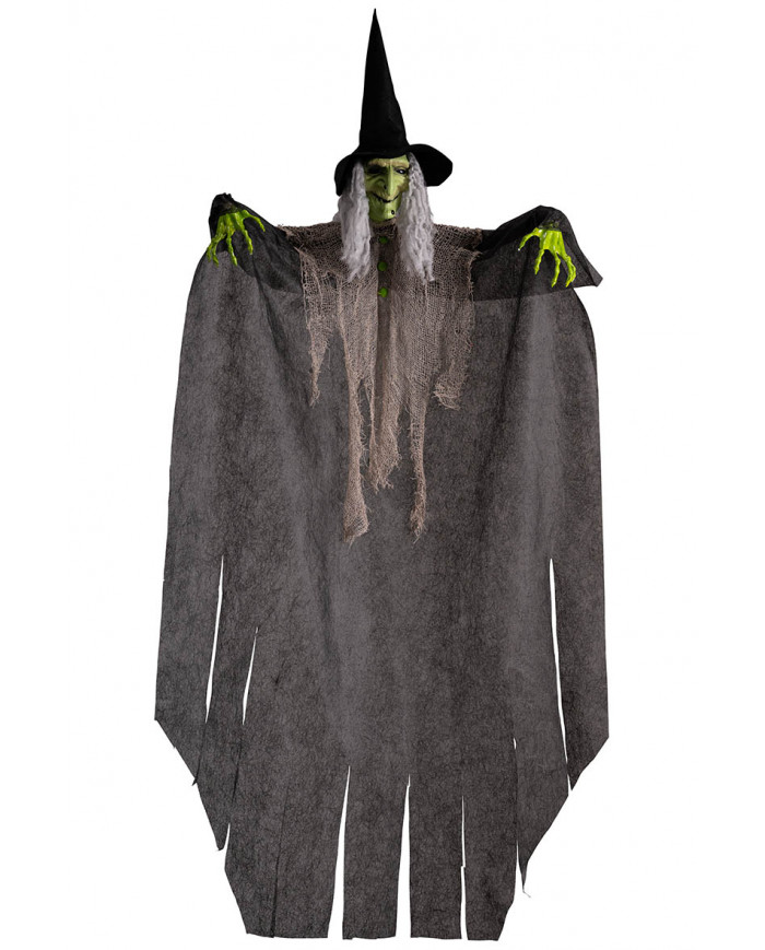 bruja con sombrero para colgar de unos 125 cm. de alto en bolsa