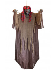 HANGING HORROR WOLF WITH LIGHTS H.CM.220 IN BAG (BATT.INCL.)