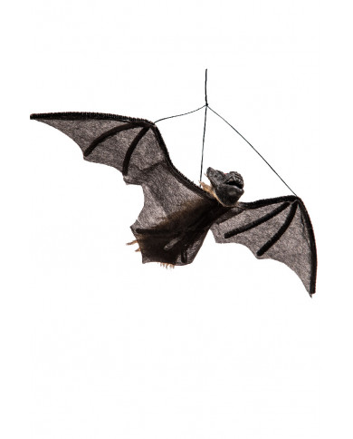 chauve-souris noir à suspendre avec peluche, longueur 40 cm environ avec étiquette volante / étiquette chauve-souris noir à suspendre avec peluche, longueur 40 cm environ avec étiquette volante / étiquette