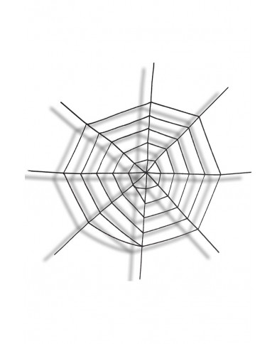 Schwarzes Spinnennetz aus Chenllie Durchm. cm. 150 ca. in Beutel mit Aufhänger Schwarzes Spinnennetz aus Chenllie Durchm. cm. 150 ca. in Beutel mit Aufhänger