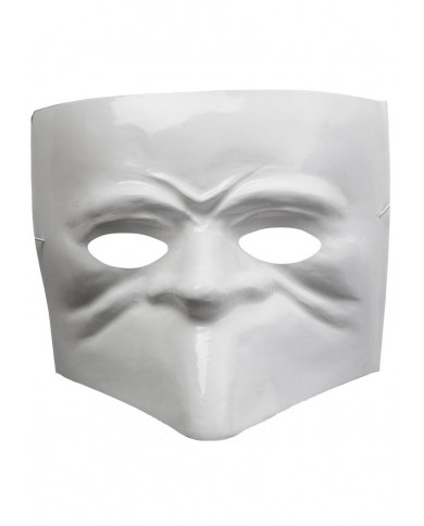 Maschera in plastica bianca, per il più usuale e canonico