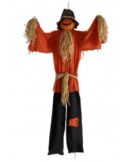 calabaza espantapájaros para colgar de unos 140 cm. de alto con etiqueta colgante/etiqueta calabaza espantapájaros para colgar de unos 140 cm. de alto con etiqueta colgante/etiqueta