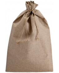 sac de jute, hauteur 80x50 cm environ avec carte d’en-tête
