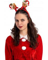 Weihnachtsbär-Haarreif mit Aufhänger Weihnachtsbär-Haarreif mit Aufhänger