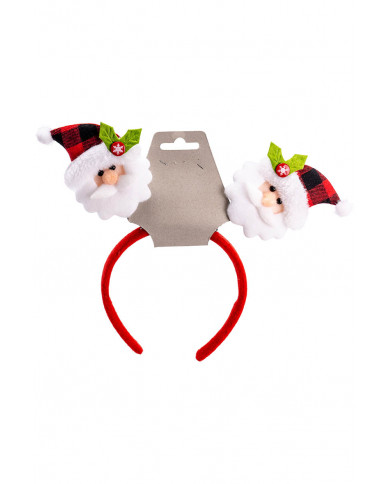 diadema de navidad Papá Noel con solapa de cartón