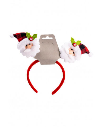diadema de navidad Papá Noel con solapa de cartón