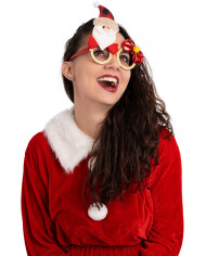 Weihnachtsbrille mit Rentier auf Pappkarton