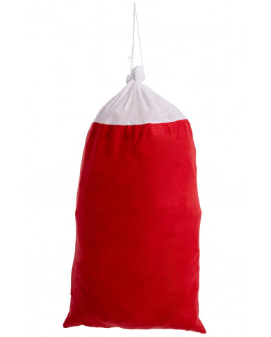 sac père noël en feutre, hauteur 100x60 cm environ dans une pochette
